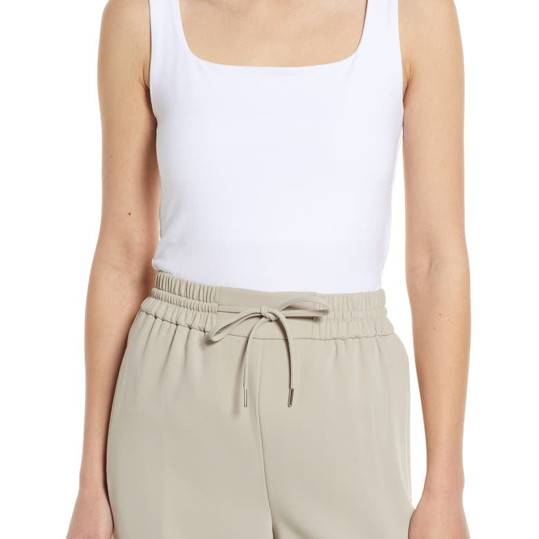 HALOGEN® Square Neck Sleeveless T-Shirt