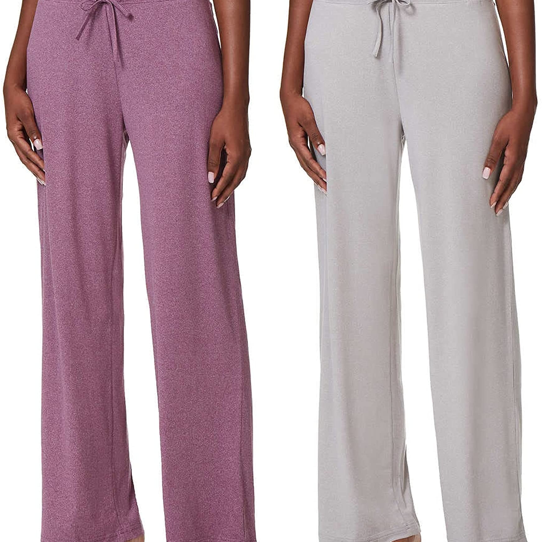 بنطلون نسائي ناعم للنوم من 32 DEGREES (قطعتين)