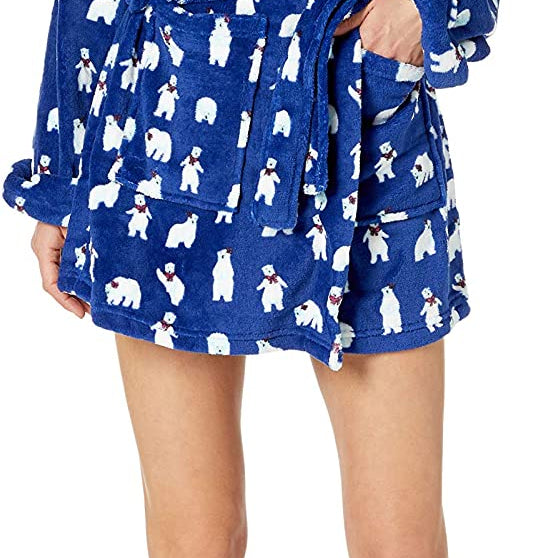 Bottoms Super Soft Polar Bear Print Robe Size M