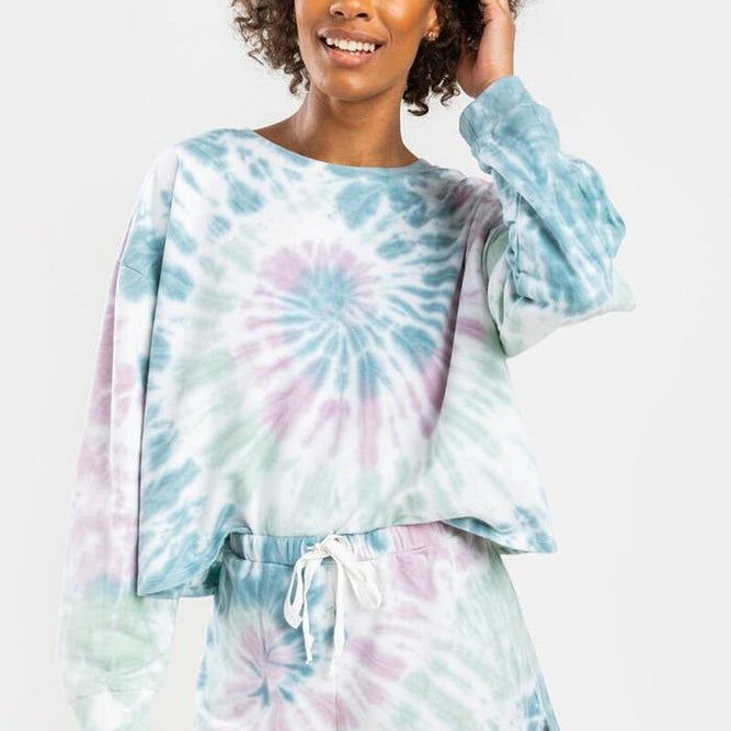 Tie Dye pullover with a distinctive design, size M