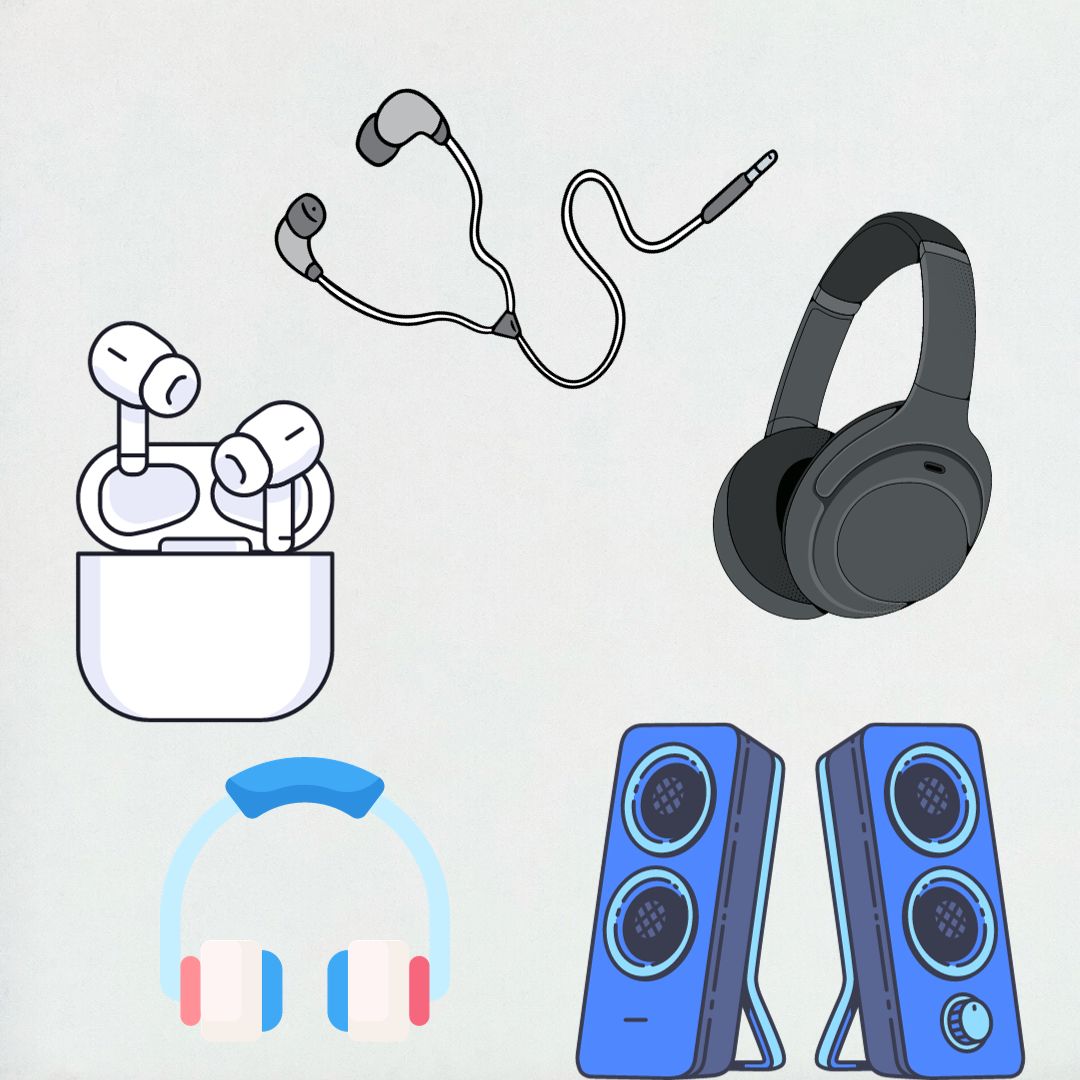 سماعات اذن وراس وسماعات مضخمة