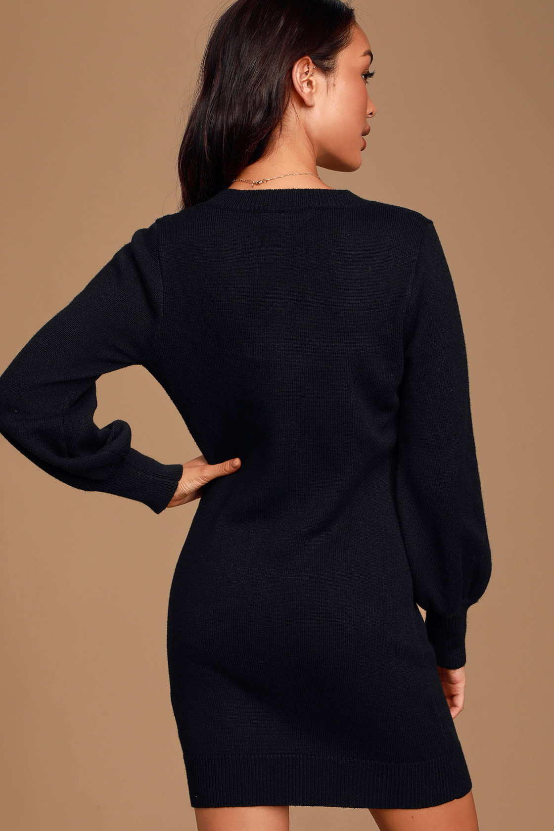Lulus long sleeve sweater dress size M