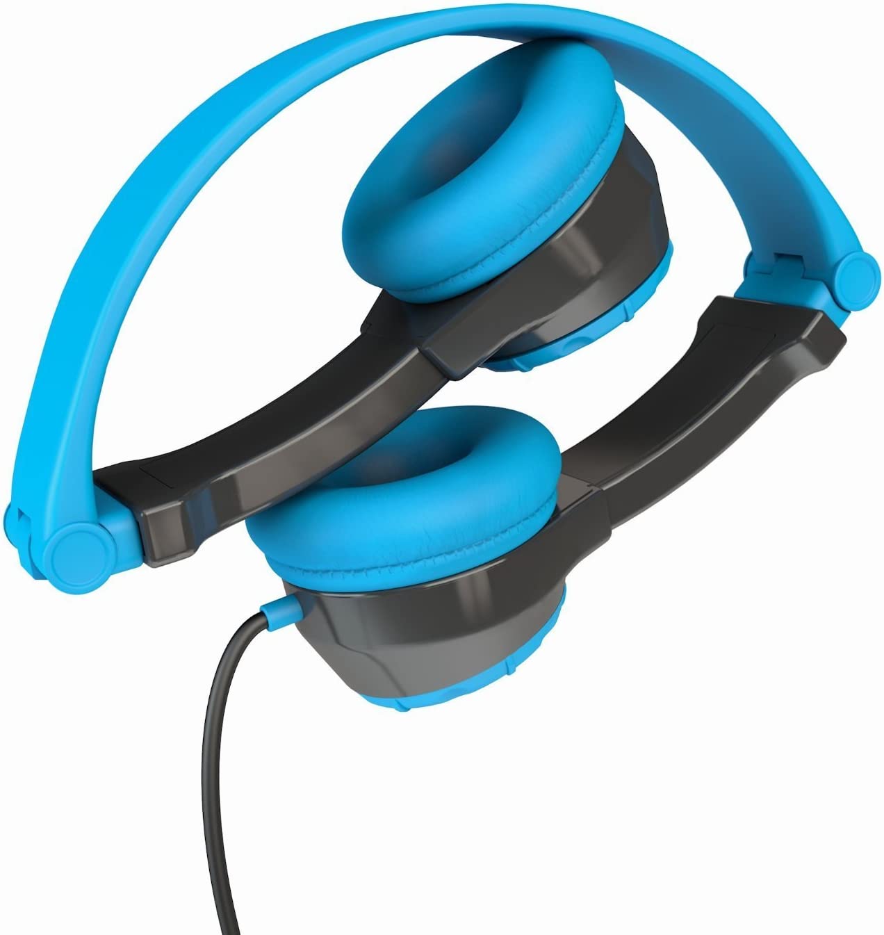 Comfortable FOLDING KIDS headphones for children from JLAB, blue color