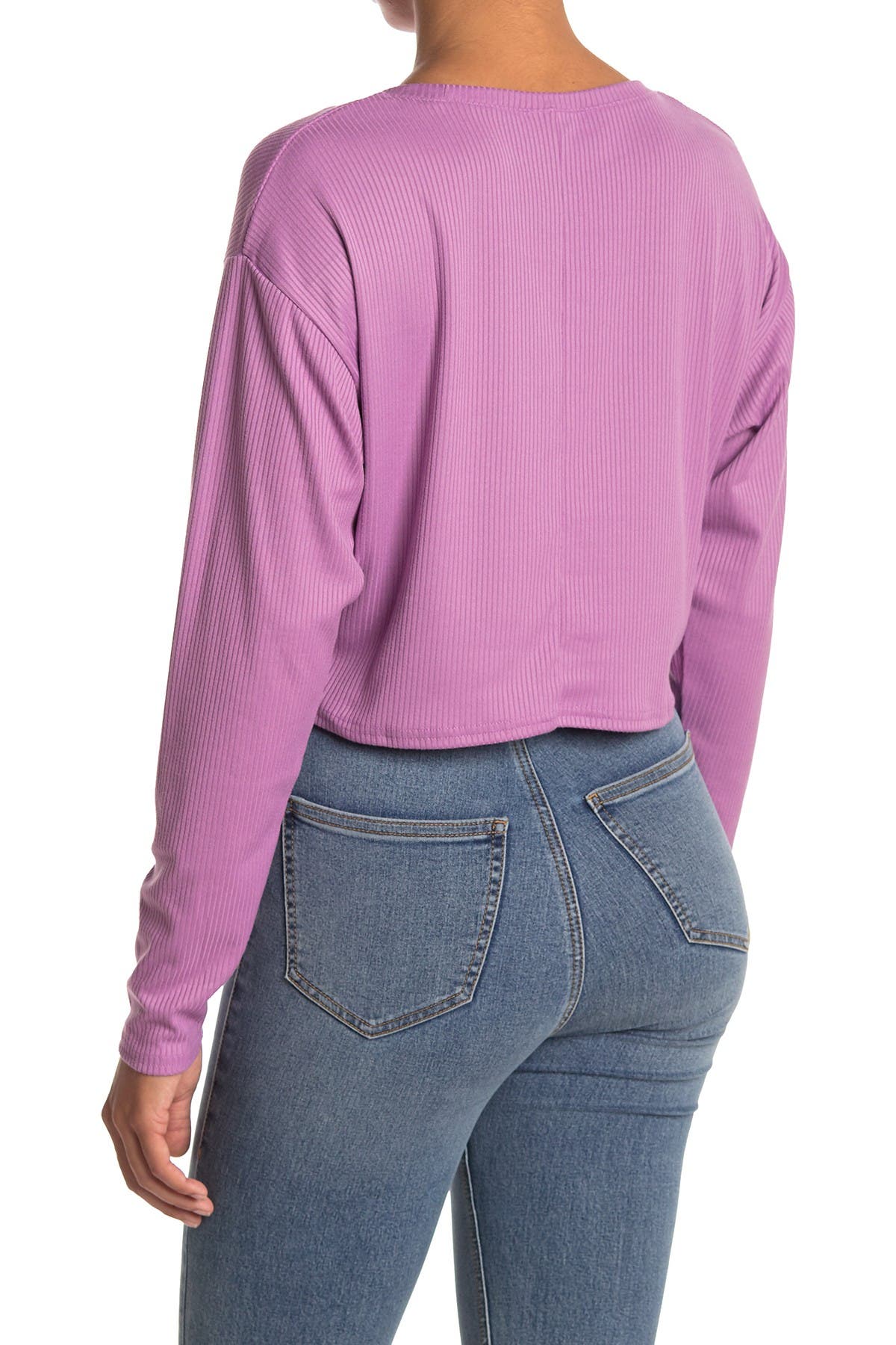 ABOUND Purple cropped shirt XL