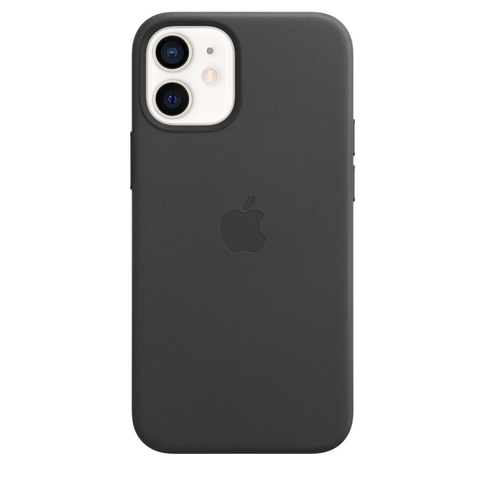Apple iPhone 12 Mini Leather Case With Mag Safe Black