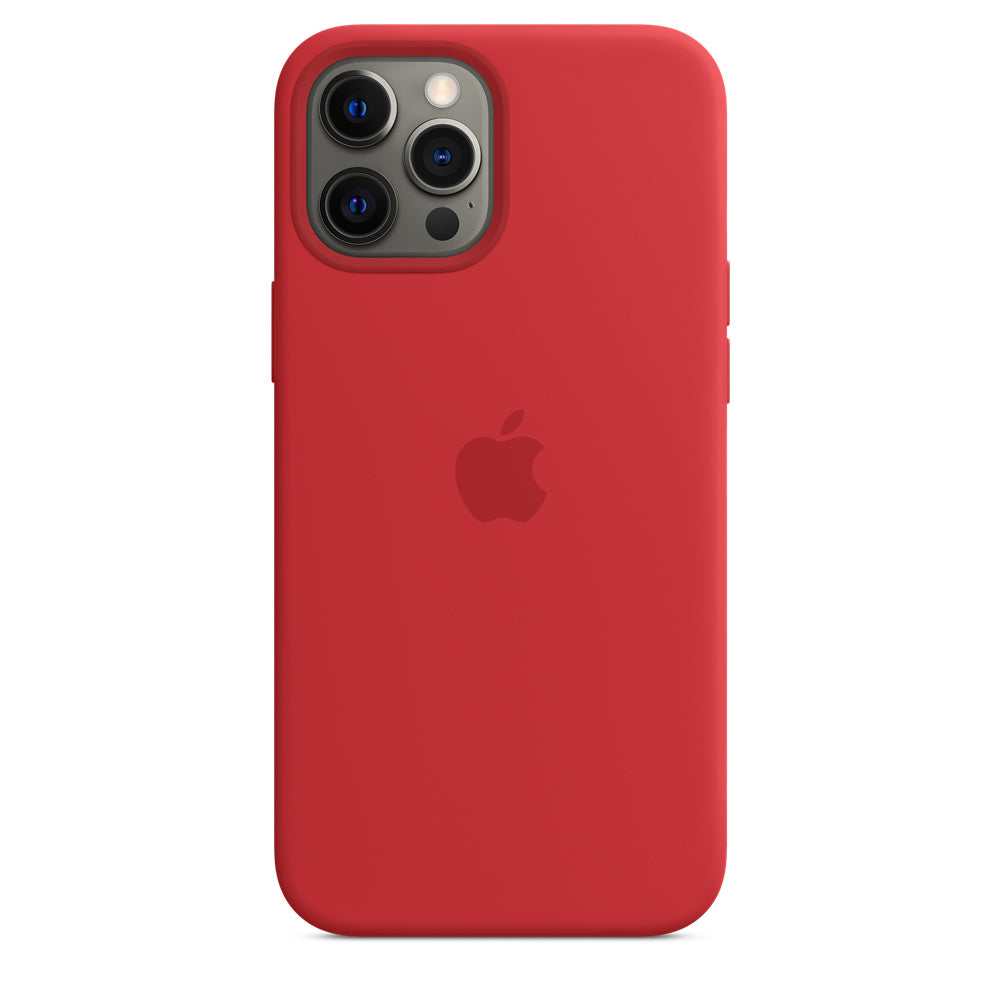 غلاف iPhone 12 Pro Max سيليكون من Apple مع Mag Safe (عدة الوان)