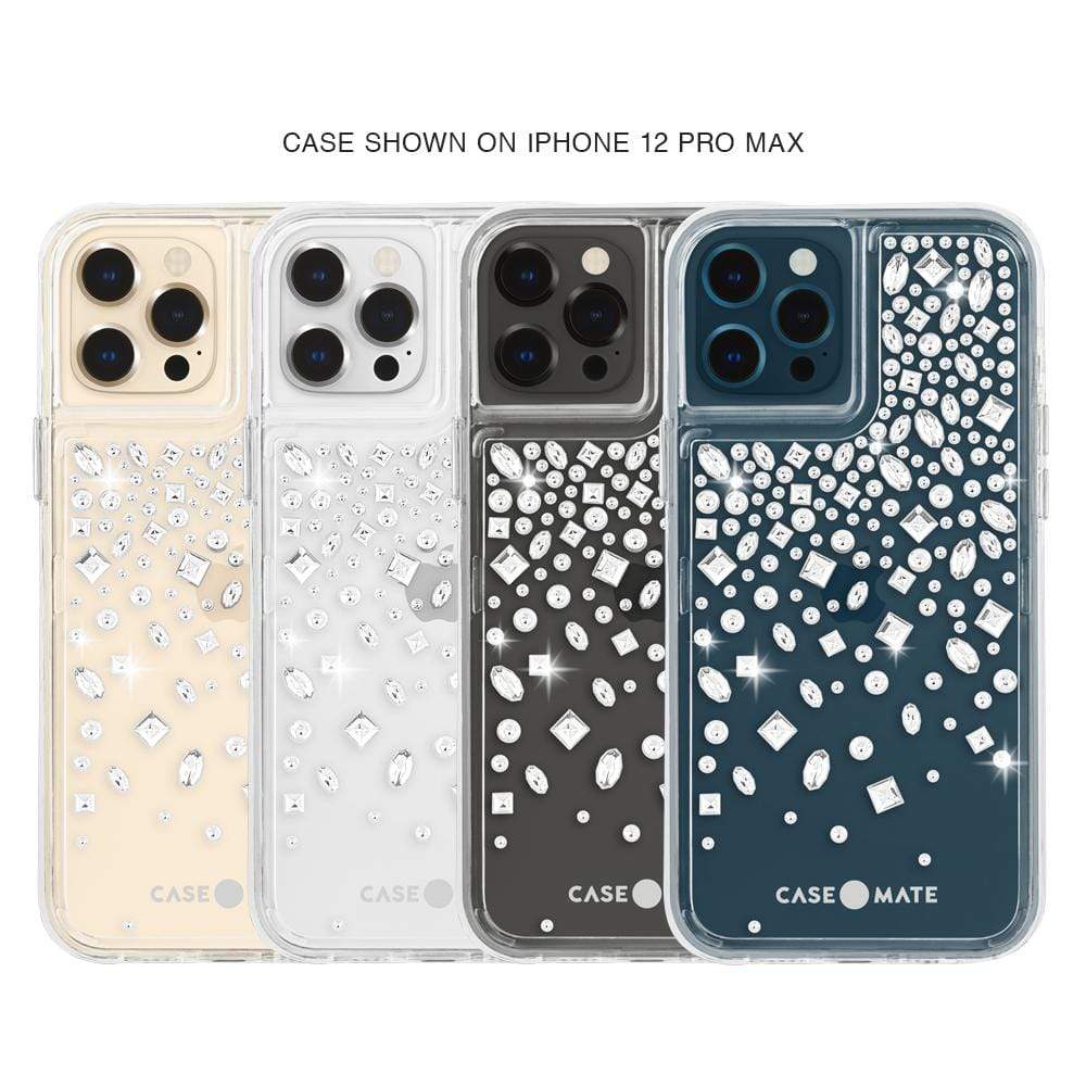 iPhone 12 Pro Max transparent case (karat) case with shiny crystal, 3 meters