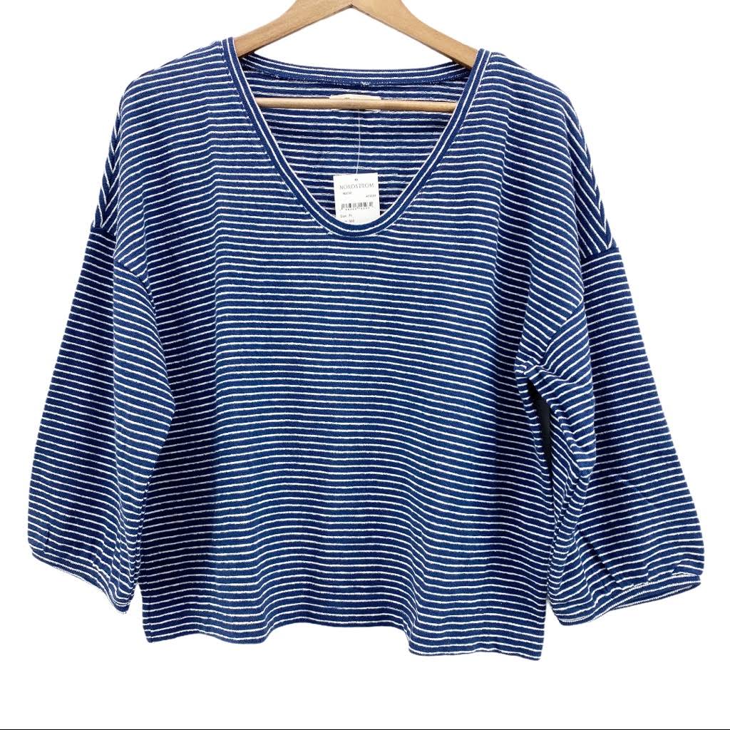 Madewell striped cotton blouse