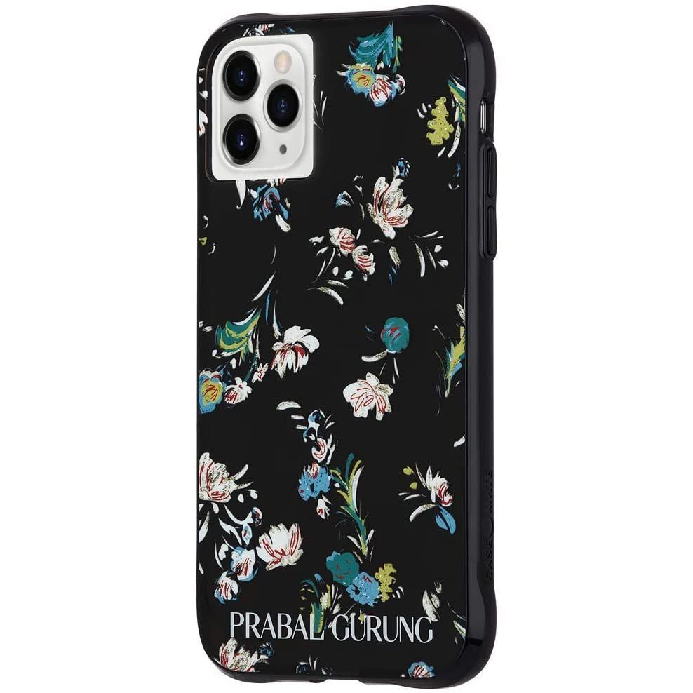PARABAL Designer Black Floral Case for iPhone 11 Pro + X + XS